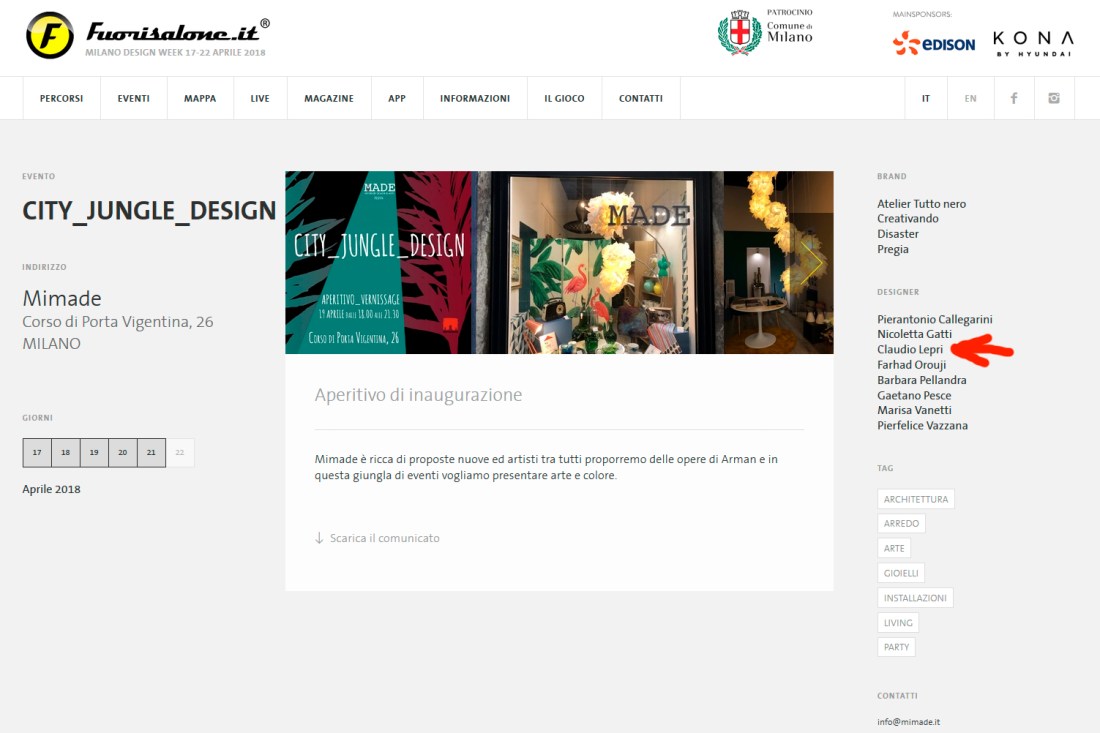 19.4.2018_Claudio_Lepri___Mimade_Fuorisalone_freccia